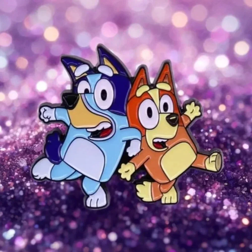 Bluey and Bingo Playful Enamel Pin – Adorable Fan Collectible - Picture 1 of 4